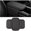 Adunsiaoto Tappetino per Console Centrale Auto, Tappetino Copertura Bracciolo, Copertura Bracciolo Protezione Console Centrale Auto, Protezione Pad Veicolo Accessori Automobilistici(Nero Rosso Linea)