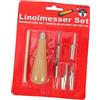 ARTIBETTER 2 Set coltello da intaglio raschietto scraper taglierino modellismo penelli spingiacqua Forniture per la pittura ad olio spatola da disegno Acciaio inossidabile Light Brown