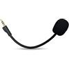 Alphatec Microfono da gioco di ricambio per cuffie da gioco Logitech G Pro e G Pro X su PS4, PS5, Xbox One, PC, microfono a braccio staccabile da 3,5 mm