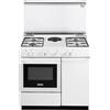 De'Longhi SEW8541NEDM - Cucina a gas con forno elettrico, 4 fuochi, 86x50 cm, colore Bianco