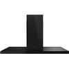Haier I-Feel HATSI120CBS6BVOC- Cappa aspirante a isola 120 cm, Wi-Fi, potenza 720 m3/h, motore 250 W, 4 velocità, 68 db, filtri carbone, 3 filtri antigrasso, luce LED, vetro nero