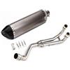 ikdiqew Per Y&amaha Per T-MAX Per Tmax 500 530 2008-2018 Scarico Moto Completo Collettore Con Scarico(Color:3)