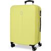 ROLL ROAD Cambogia Valigia media giallo 46 x 65 x 23 cm Rigido 3,7 kg Chiusura a combinazione laterale ABS 3,7 kg 56 L estensibile, giallo, Taglia unica, Valigia media