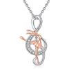 YAFEINI Nota Musicale Collana di Balletto Regali di Ginnastica Ciondolo Musicale in Argento Sterling 925 Gioielli Sportivi per Ballerine Amanti della Musica