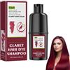 CreMHHate Hair Dye Shampoo Shampooing Teinture Instantanée Cheveux,Shampoing Colorant pour Cheveux Gris,Shampoing Colorant Naturel Cheveux 3 en 1 (rosso, 100ml)