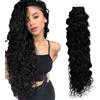 RUNATURE Extension Capelli Veri Ricci Biadesivo Nero 45cm 20pcs 50g #1B