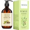 AMUYUEYUE Olio di jojoba biologico al 100% per pelle e capelli, 1000 ml