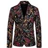 KJDWJKJRF Giacca da uomo sportiva blu blazer da uomo, slim fit, giacca estiva in lino, da uomo, con collo sciallato, con paillette, giacca da uomo, smoking da uomo, giacca di Natale per He, A nero, XL