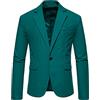 KJDWJKJRF Giacca per il tempo libero, blazer beige, blazer, da uomo, blu scuro, giacca da uomo in lino, bianco, abbottonatura, con paillettes, giacca da uomo, oro smoking da uomo, bianco, A-verde, M