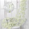BSITSSS 3 Pezzi 180cm Fiori di Ciliegio Artificiali, Bianco Fiori Ciliegio Artificiali Decorativi, Per Matrimoni Feste Giardini Stanze Decor