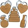 Moose Goods Set di 5 formine per biscotti piccole - 8,9 cm forme assortite per matrimoni, confezione assortita