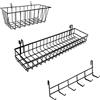 Kaforise Pannello A Griglia Da Parete In Metallo Bianco 45x95 Cm – Con 10 Clip E 4 Chiodi, Per Foto E Organizer, Fai-da-te