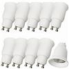 DZYDZR 10pcs Conversione Portalampada GU10 a E27 Adattatore Adatto Per Lampadine a LED