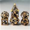 Elifel Dadi Set D&D Metallo 7 pezzi D4 D6 D8 D10 D12 D20 D% Drago 3D Cavo Poliedrici Dadi per Dungeons and Dragons Pathfinder Warhammer Giochi da Tavolo RPG MTG Giochi
