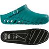 Scholl Clog Evo Verde + Scholl Solette Antistatiche PRO in Memory Cushion per Clog Evo - Verde/Nero