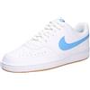 Nike Court Vision Low Next Nature, Scarpe da Ginnastica Uomo, White/University Blue/Gum Yell, 40.5 EU