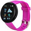 Pineeseatile Orologio impermeabile Smart Watch Band Fitness Orologio Waterproof Smart Watch D18 Smart Clock Round Heart Frequent'anni