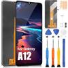 ARSSLY LCD Display per Samsung Galaxy A12, A125F LCD Schermo per Samsung Galaxy A12 SM-A125F 6,5 Sostituzione Schermo Touch Screen Digitazer Assembly con Riparazione Kit