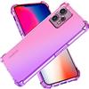 SEAHAI Cover per Realme 9 4G / Realme 9 PRO+ 5G (Realme 9 PRO Plus) Cover, Ultra Sottile Custodia in TPU a Gradiente Colori, Trasparente Silicone Morbido Case Antiurto Cover, Rosa/Viola