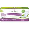 Organyc Organ(y) c - Salvaslip per debolezza media della vescica in 100% cotone biologico certificato, 1 confezione da 12 pezzi