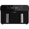 Cecotec Friggitrice ad aria digitale 9L - Air Fryer Cecofry Advance 9000. 2800 W, 2 vasche da 4,5 l, doppia temperatura, temperatura regolabile da 80 a 200 °C, 7 programmi, pannello touch