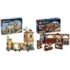 LEGO Harry Potter Castello di Hogwarts: Lezioni di Volo + Set di Classe di Incantesimi Minifigures Collezionabili Draco Malfoy, Professor McGonagall, Hermione Granger e Ron Weasley 76447 + 76442