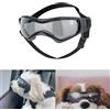 Voarge Occhiali da sole per cani, occhiali di protezione UV, occhiali da sole con elastico regolabile, antivento, per cani, colore nero, S