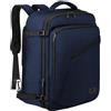 MATEIN Zaino da Viaggio Aereo 40L Bagaglio a Mano Leggero Business Zaino Viaggio per Donna Uomo Espandibile Travel Bag per Scuola Lavoro Trekking, Borsa da Cabina per ITA Airways, Air France, KLM, Blu