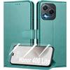 Mofurd Cover per Honor 400 Lite 5G Libro in Pelle PU, [con 2 Pezzi Pellicola Vetro Temperato] Custodia Portafoglio Antiurto [Blocco RFID] [Funzione di Supporto] [Slot Schede], Verde
