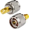 Vecys Adattatore SMA a Tipo N Adattatore SMA Maschio a Tipo N Maschio per Cavo Antenna Wi-Fi Router Wi-Fi Wireless WLAN (2 pezzi)