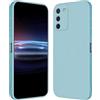 RankOne Custodia per Samsung Galaxy S10 Lite/Galaxy A91 (6.7 Inches) Cover Morbida in Silicone TPU - Azzurro