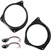 Sound-way Kit Adattatori Anelli Distanziali Supporti Altoparlanti Casse Autoradio connettori per Auto da 16,5 / cm 165 mm Compatibile con Seat Cordoba 1993-2002 / Ibiza 1993-2002