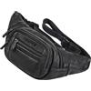 STILORD 'Dublin' Marsupio Uomo Pelle Grande Dimensioni - Marsupio da Cintura per Festival, Viaggio e Jogging - Borsa pelle con 5 Zip Tasche & Cintura Regolabile, Colore:nero