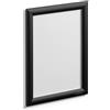 Durable Cornice a scatto in alluminio A4, accessori ufficio, fissaggio con bande biadesive o viti, 1 pezzo, nero, 479601
