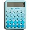 Muitomas, Calcolatrice con Display Ampio a 12 Cifre, Portatile, Alimentazione con Batteria AAA, Colore Blu Ottanio