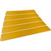 Durable Marcatura Pavimento a Strisce Zebrate, 5 Pezzi, giallo, 181004 | Nastro adesivo per segnaletica interna, spessore 0.5 mm, antiscivolo R9, conforme a norma DIN 51130