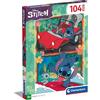 Clementoni- Disney Stitch Supercolor Stitch-104 Pezzi Bambini 6 Anni, Puzzle Cartoni Animati-Made in Italy, Colore Multilingua, 27571