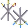 Pesoncarl 6 PCS Schiuma Spada per Bambini 21 in Lunghi coltelli da Schiuma Eva Giocattolo Spada 2 Stili Soft Cosplay Spade per Giocare Giocattoli da Combattimento per Ragazzi per Giocare a Cavaliere guerrieri