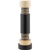 Alessi - Macina pepe & sale Twergi - Nero - Faggio massiccio dipinto - Designer Ettore Sottsass