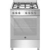 Bertazzoni Cucina a Gas 4 Fuochi Forno Elettrico Ventilato con Grill Larghezza x Profondità 60x60 cm Classe A colore Acciaio Inox - SE664EX/24