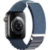 MroTech Cinturino Trail Loop Compatibile con Apple Watch Strap 41mm 42mm 40mm 38mm Cinturini Sportivi Regolabili Nylon per Iwatch Series SE SE2 10 9 8 7 6 5 4 2 3 1 38 40 41 mm Uomo Donna,Azzurro