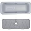QINGYIWL Scolapasta da Lavello Estendibile, Sopra il Lavello Colino Cestello con Tappetino per Rubinetto in Silicone, Colino Regolabile Lavandino per Lavare Verdura e Frutta (36-49cm)