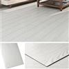 Livelynine Pavimento PVC Adesivo Bianco Effetto Legno Parquet 90x15CM Piastrelle Adesive Pavimento Effetto Legno Bianco Pavimento Adesivo Bagno Impermeabile Linoleum Pavimento Adesivo Cucina, 18 Pezzi