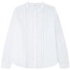 SPRINGFIELD 4.t.a. Blusa Cam Alg Liso Romantico Camicetta, Bianco Standard, 38 Donna