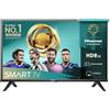 Hisense TV 32 HD Ready 2025 32E41QT, Smart TV VIDAA U8, Airplay2, Game Mode, Works with Alexa, Tuner DVB-T2/S2 HEVC 10, lativù, 32'', 2025 LED