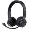 Trust Roha II Cuffie Wireless Bluetooth con Microfono ENC Antirumore, 85% di Plastica Riciclata, On Ear Auricolari Bluetooth Ricaricabile per Lavoro Casa e Ufficio Teams Zoom, Nero