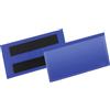 Durable 174107 Tasche con Bande Magnetiche, 113 x 53 mm (L x H), Confezione da 50 Pezzi, Blu