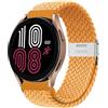 SOLOLUP Solo Loop Intrecciato per Samsung Galaxy Watch 3 45mm/Galaxy Watch 46mm/Gear S3 Frontier Classic for Huawei Watch 3/3 pro/GT/2/3, Cinturino in Tessuto Nylon Regolabile 22mm, Granoturco