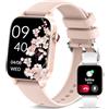 Betatree Smartwatch Donna con Chiamate, 1.8" Orologio Digitale Smartwatch, 20 Modalità Sportivo Contapassi Fitness con Assistente Vocale/Cardiofrequenzimetro/Monitor Sonno, Android iOS Smart Watch