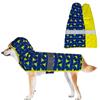 KoKoBin Giacca impermeabile riflettente per cani Indossabile su entrambi i lati con foro per il collo del cappuccio Giacca impermeabile ultraleggero e traspirante per cani di piccola e media (XL, blu)